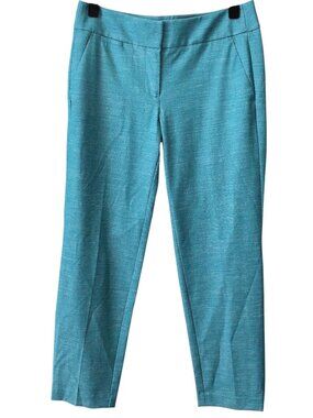 NWT Ann Taylor Loft Julie Solid Turquoise Fit Ankle Pants 4